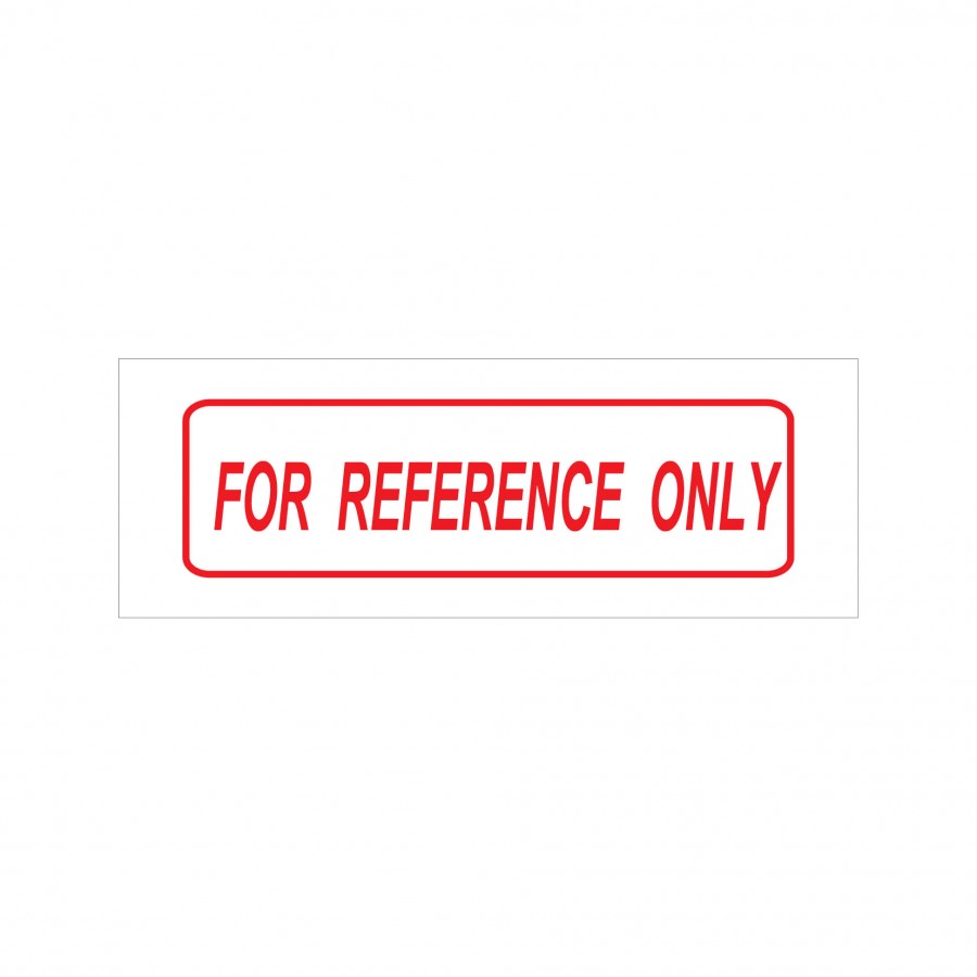 Self-Inking 'For Reference Only' Stamp - Vivid Print, Clear Impression, Office Essential